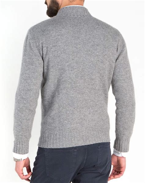 maglioni dior uomo cashmere|Maglione Intarsio di cachemire e lana grigio .